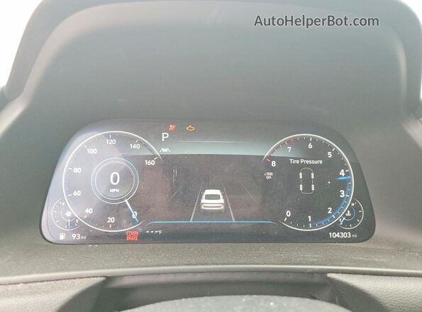 5NPEH4J25MH099686 2021 HYUNDAI SONATA Black ხელსაწყოთა პანელის ხედი