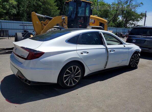 5NPEH4J26LH010450 2020 HYUNDAI SONATA Белый Задняя правая четверть