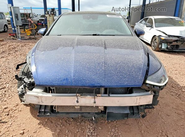 5NPEH4J26LH045652 2020 HYUNDAI SONATA Blue Front view