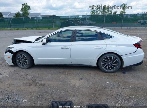 5NPEH4J28LH032997 2020 HYUNDAI SONATA White Սալոնի 360 աստիճան տեսք