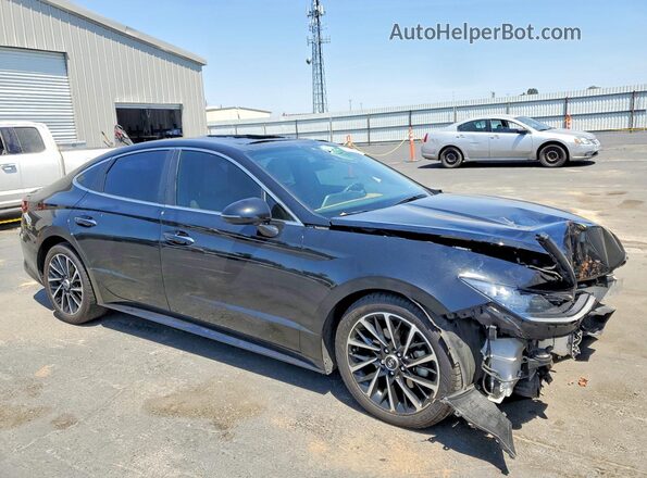 5NPEH4J28MH087628 2021 HYUNDAI SONATA Black 