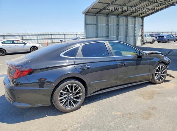 5NPEH4J28MH087628 2021 HYUNDAI SONATA Black 