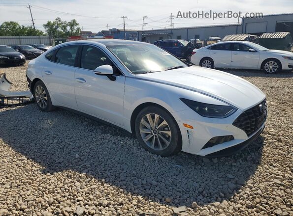 5NPEH4J28MH095826 2021 HYUNDAI SONATA White Przód prawy