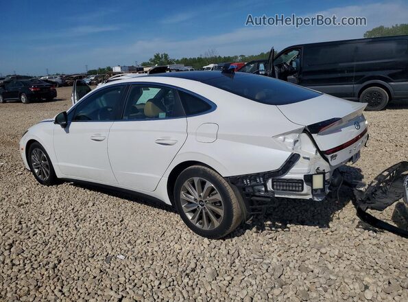 5NPEH4J28MH095826 2021 HYUNDAI SONATA White Tył lewy