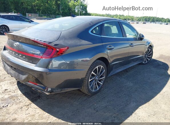 5NPEH4J28MH110549 2021 HYUNDAI SONATA Серый Задняя правая четверть