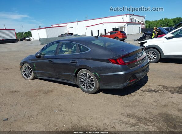 5NPEH4J28MH110549 2021 HYUNDAI SONATA Серый Задняя левая четверть