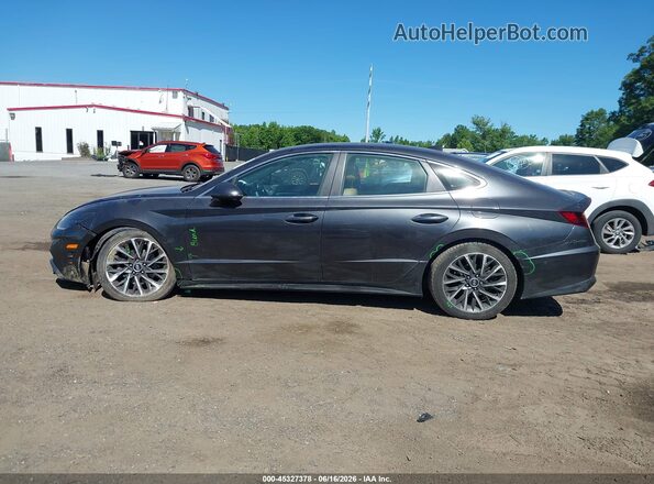 5NPEH4J28MH110549 2021 HYUNDAI SONATA Серый Панорамный вид салона 360°