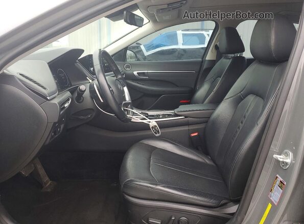 5NPEH4J29LH006358 2020 HYUNDAI SONATA Gray წინა სალონის ხედი