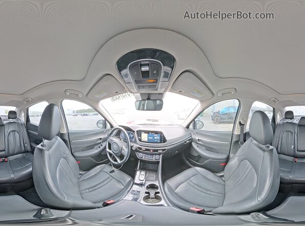 5NPEH4J29LH006358 2020 HYUNDAI SONATA Gray VIN კოდის სტიკერის ხედი