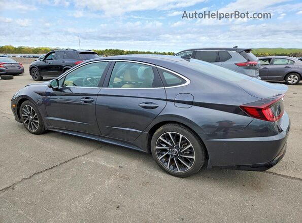 5NPEH4J29MH092725 2021 HYUNDAI SONATA Gray უკანა მარცხენა