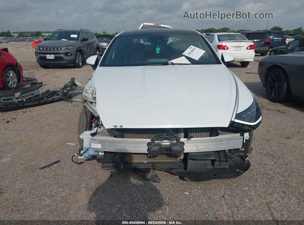 5NPEH4J29MH125061 2021 HYUNDAI SONATA Белый Вид задней части салона