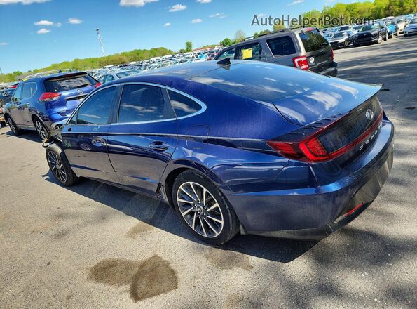 5NPEH4J29NH148471 2022 HYUNDAI SONATA Blue Задня ліва чверть