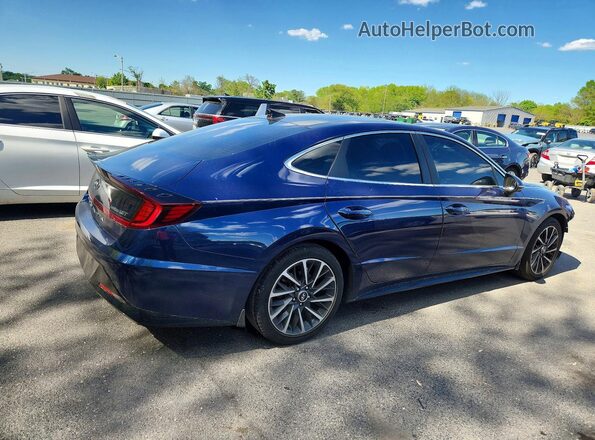 5NPEH4J29NH148471 2022 HYUNDAI SONATA Blue Задня права чверть
