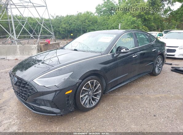 5NPEH4J2XLH005137 2020 HYUNDAI SONATA Black Передня ліва чверть