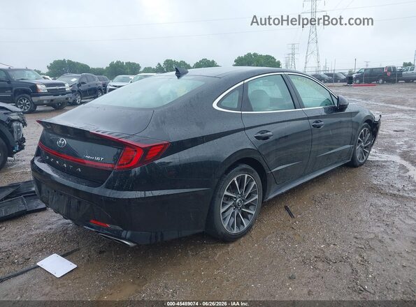 5NPEH4J2XLH005137 2020 HYUNDAI SONATA Black Задня права чверть