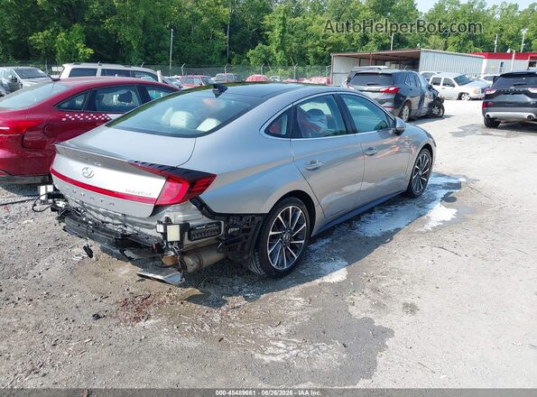 5NPEH4J2XLH008331 2020 HYUNDAI SONATA Silver Trasero derecho