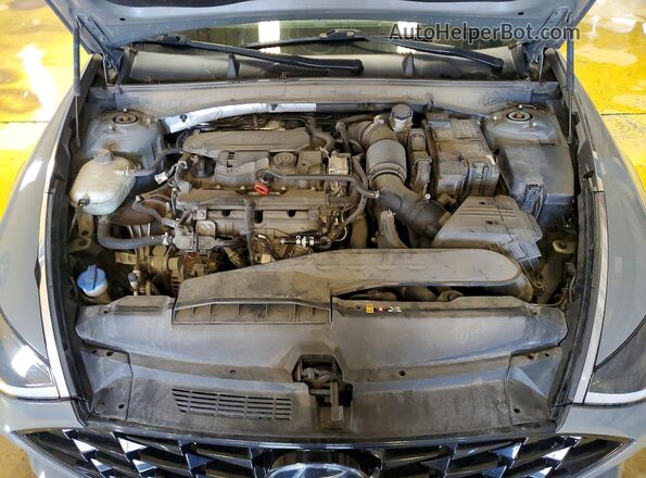 5NPEJ4J21MH062736 2021 HYUNDAI SONATA Gray უკანა სალონის ხედი