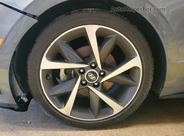 5NPEJ4J21MH062736 2021 HYUNDAI SONATA Gray VIN კოდის სტიკერის ხედი