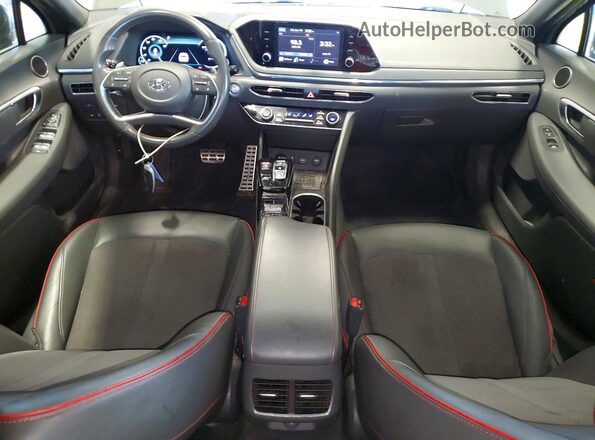 5NPEJ4J21MH062736 2021 HYUNDAI SONATA Gray წინა პანელის ხედი