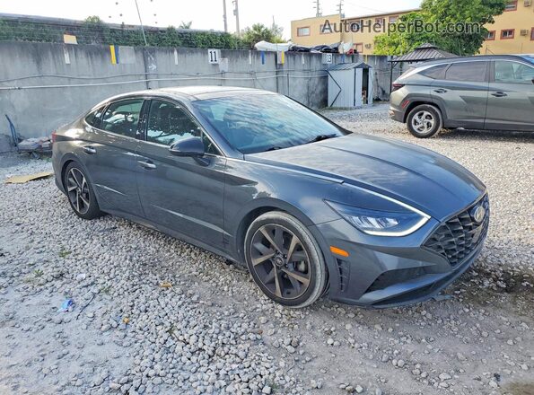 5NPEJ4J22MH084583 2021 HYUNDAI SONATA Gray 