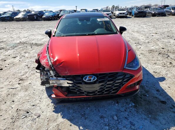 5NPEJ4J23LH025413 2020 HYUNDAI SONATA Red Вид спереду