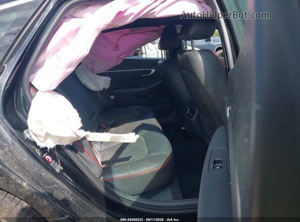 5NPEJ4J23MH069168 2021 HYUNDAI SONATA Black Widok naklejki z numerem VIN
