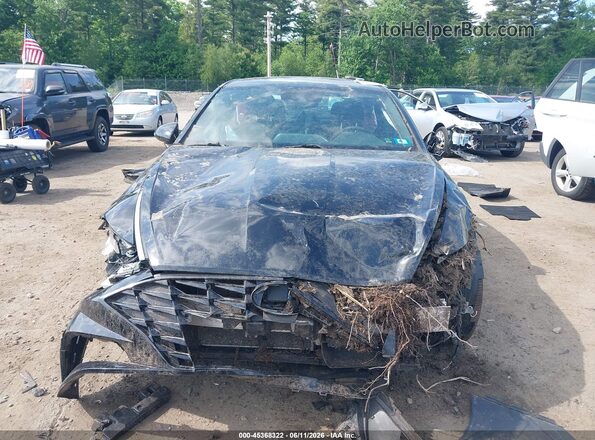5NPEJ4J23MH069168 2021 HYUNDAI SONATA Black Widok wnętrza z tyłu