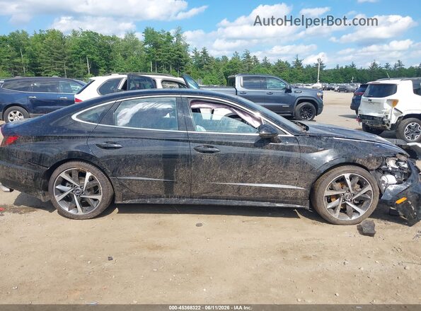 5NPEJ4J23MH069168 2021 HYUNDAI SONATA Black Widok wnętrza 360 stopni