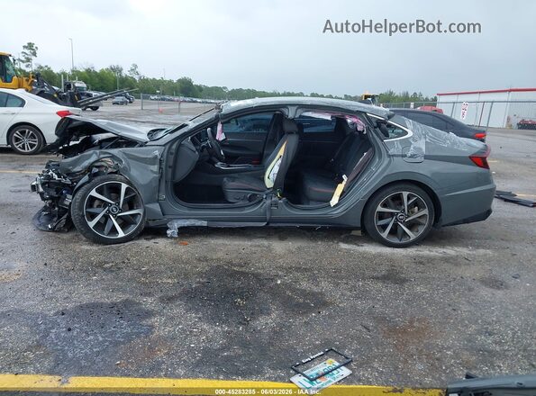 5NPEJ4J23MH122998 2021 HYUNDAI SONATA Gray 
