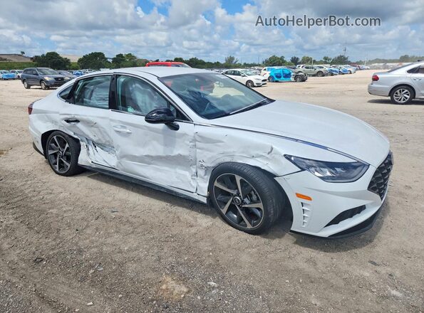 5NPEJ4J23MH123794 2021 HYUNDAI SONATA White 
