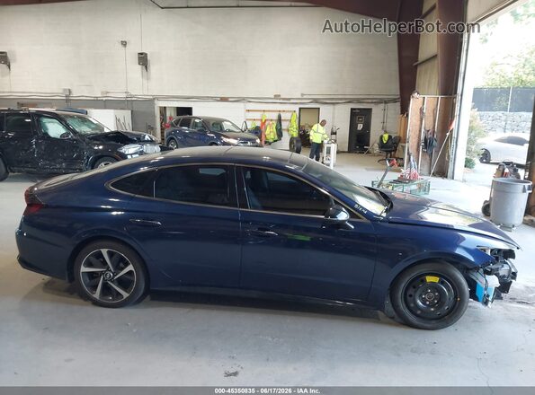 5NPEJ4J23MH132687 2021 HYUNDAI SONATA Синий Панорамный вид салона 360°
