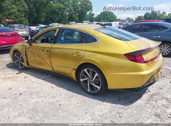 5NPEJ4J24MH088621 2021 HYUNDAI SONATA Yellow უკანა მარცხენა