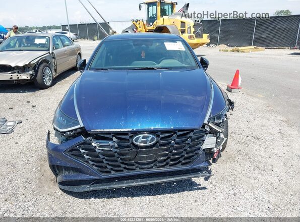 5NPEJ4J25MH062822 2021 HYUNDAI SONATA Blue წინა ხედი