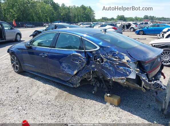 5NPEJ4J25MH062822 2021 HYUNDAI SONATA Blue უკანა მარცხენა