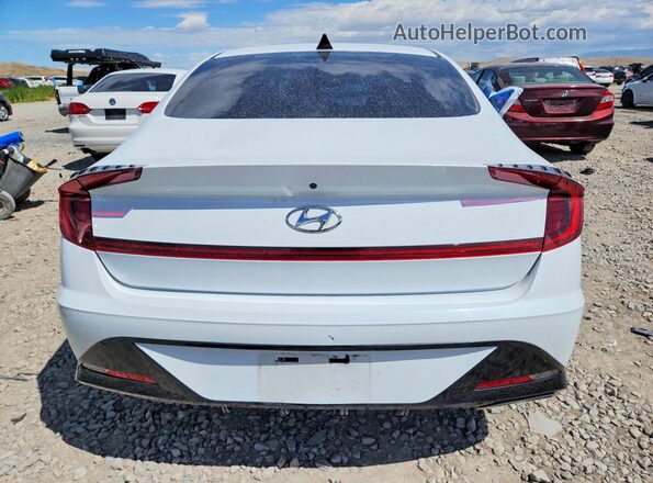 5NPEJ4J26LH018522 2020 HYUNDAI SONATA White უკანა ხედი