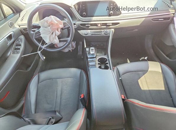 5NPEJ4J26LH018522 2020 HYUNDAI SONATA White წინა პანელის ხედი