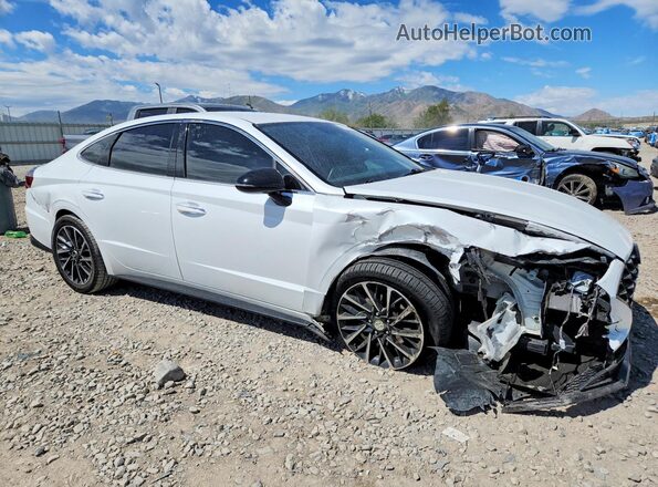 5NPEJ4J26LH018522 2020 HYUNDAI SONATA White წინა მარჯვენა