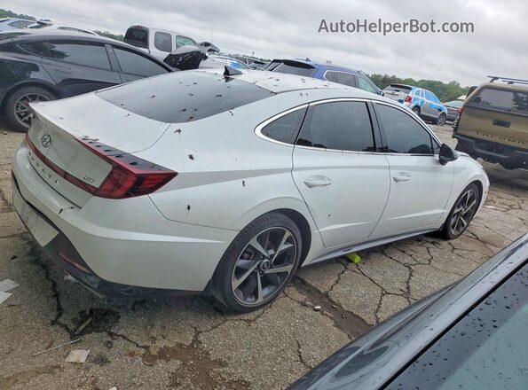 5NPEJ4J26MH083016 2021 HYUNDAI SONATA White უკანა მარჯვენა
