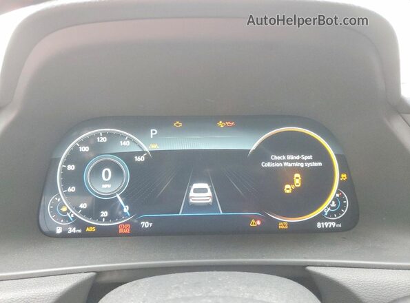 5NPEJ4J26MH083016 2021 HYUNDAI SONATA White ხელსაწყოთა პანელის ხედი
