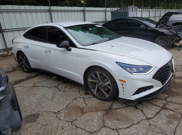 5NPEJ4J26MH083016 2021 HYUNDAI SONATA White წინა მარჯვენა