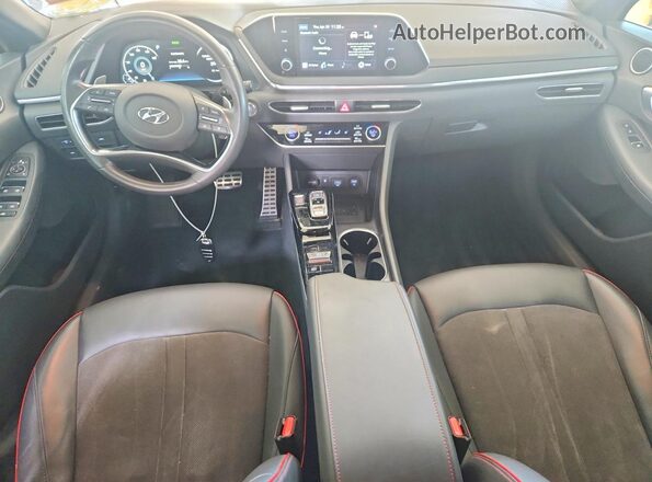 5NPEJ4J27LH016732 2020 HYUNDAI SONATA Золотой Вид панели приборов