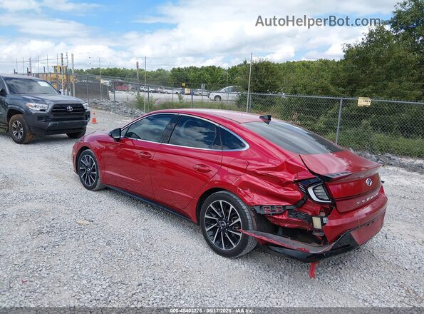 5NPEJ4J28LH033586 2020 HYUNDAI SONATA Red Հետևի ձախ