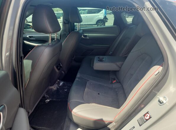 5NPEJ4J29MH066257 2021 HYUNDAI SONATA Gray Rear seats view