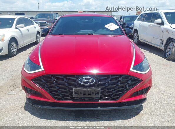 5NPEJ4J29MH118213 2021 HYUNDAI SONATA Red Սարքավորումների վահանակի տեսք