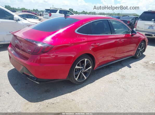 5NPEJ4J29MH118213 2021 HYUNDAI SONATA Red Հետևի աջ