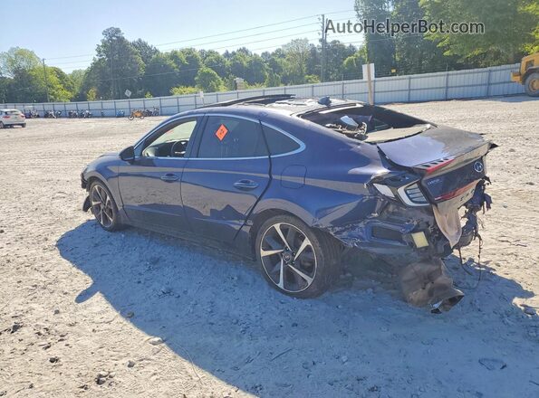 5NPEJ4J29NH138835 2022 HYUNDAI SONATA Синий Задняя левая четверть