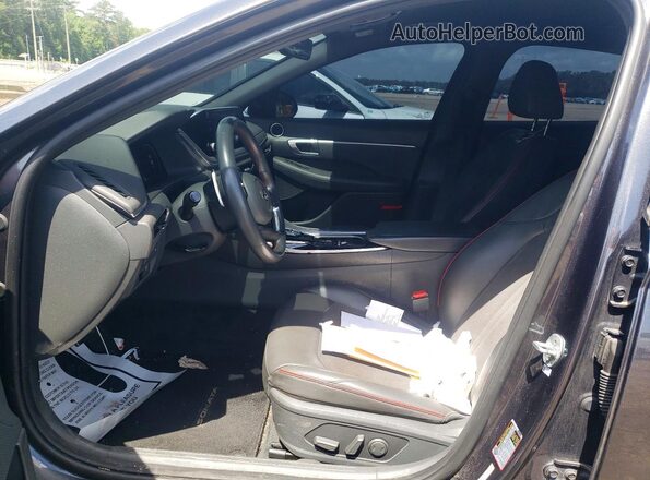 5NPEJ4J2XLH018930 2020 HYUNDAI SONATA Серый Вид салона спереди