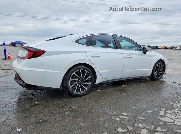 5NPEJ4J2XLH044654 2020 HYUNDAI SONATA White Задня права чверть