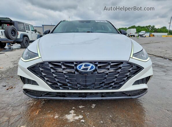 5NPEJ4J2XLH044654 2020 HYUNDAI SONATA White Вид спереду