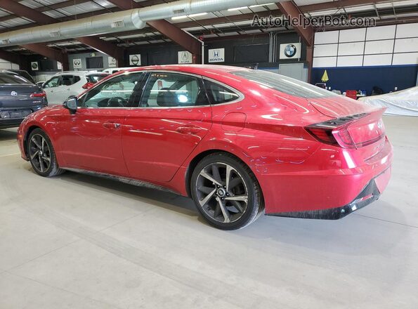 5NPEJ4J2XMH094231 2021 HYUNDAI SONATA Red 